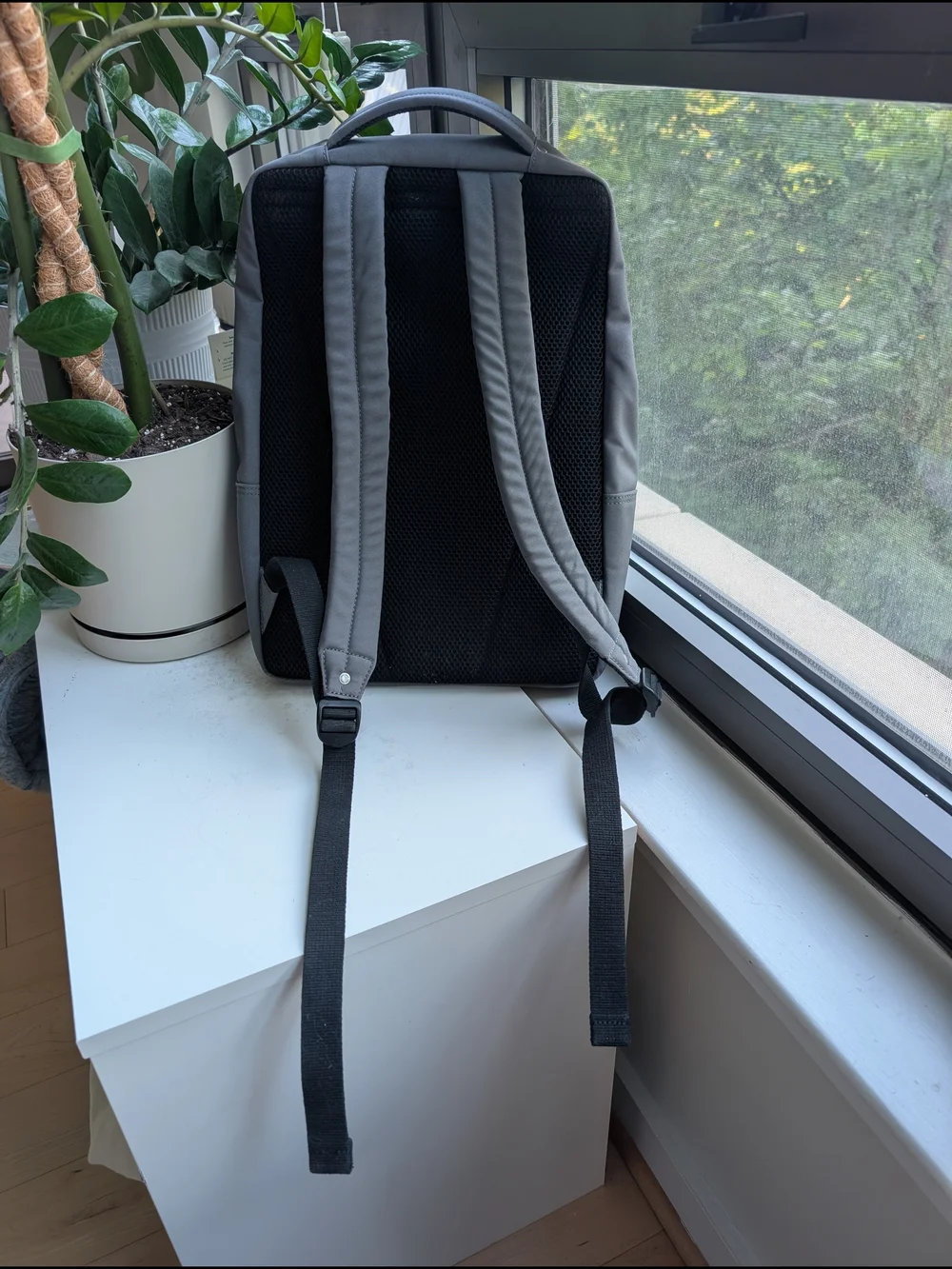 Jack Spade Gray Slim Tech Backpack